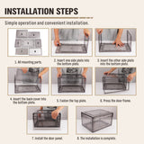 20Pcs Premium Acrylic Shoe Box Sneaker Display Storage Case  Boxes Magnetic Door Au - 45-Degree Angle