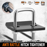 Anti Rattle Tow Bar Hitch Tongue Stabilizer Tightener Bracket Caravan Trailer - Front View