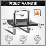 Anti Rattle Tow Bar Hitch Tongue Stabilizer Tightener Bracket Caravan Trailer - Side View