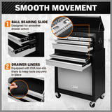 HORUSDY 7 Drawer Tool Box Trolley Cabinet Storage Cart Garage Toolbox Organiser - Extra Image