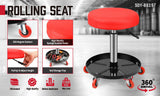SEDY 150kg Load Pneumatic Roller Seat Mechanic Rolling Stool With Tool Tray AU - Side View