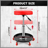 SEDY 150kg Load Pneumatic Roller Seat Mechanic Rolling Stool With Tool Tray AU - Top-Down View