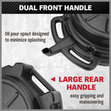 SEDY 15L Oil Change Pan Drain Tray Portable Dish Coolant Recovery Pan Black - Rear View