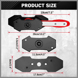 SEDY Car Brake Caliper Tool 360° Swing Ratchet Wrench Car Wheel Piston Spreader - Top-Down View