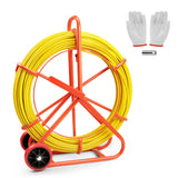 150M?8MM Fish Tape Puller Fiberglass Wire Cable Running Duct Rodder Heavy Duty