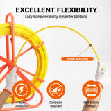 150M?8MM Fish Tape Puller Fiberglass Wire Cable Running Duct Rodder Heavy Duty