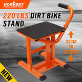 HORUSDY 220Lbs Motorbike Jack Lift Crank Lift Manual Repair Clean Hoist Table - Front View