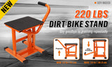 HORUSDY 220Lbs Motorbike Jack Lift Crank Lift Manual Repair Clean Hoist Table - Side View