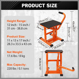 HORUSDY 220Lbs Motorbike Jack Lift Crank Lift Manual Repair Clean Hoist Table - Top-Down View