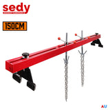 1.5M Engine Support Bar Engine Load Leveler 1100Lb Transmission Dual Hook Garage - Front View