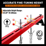 1.5M Engine Support Bar Engine Load Leveler 1100Lb Transmission Dual Hook Garage - Top-Down View