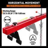 1.5M Engine Support Bar Engine Load Leveler 1100Lb Transmission Dual Hook Garage - 45-Degree Angle