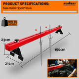 1.5M Engine Support Bar Engine Load Leveler 1100Lb Transmission Dual Hook Garage - Close-Up Angle