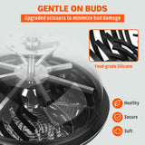 19 inch Bud Leaf Bowl Trimmer Tumble Stainless Steel Blades Twisted Spin Cut - Rear View