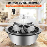 19 inch Bud Leaf Bowl Trimmer Tumble Stainless Steel Blades Twisted Spin Cut - Extra Image