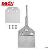 25cm Floor Scraper Tile Glue Removal Chisel Remove Tile Thinset Scaling Chisel - Front View