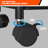 5 Tiers Kitchen Trolley Cart Wheels Round Vegetable Storage Holder Fruit Holder - Close-Up Angle