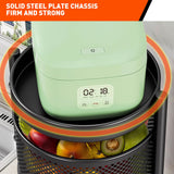 5 Tiers Kitchen Trolley Cart Wheels Round Vegetable Storage Holder Fruit Holder - Extra Image