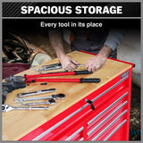 9 Drawers Tool Box Chest Cabinet Trolley Box Garage Storage Toolbox Red 1000lbs - Extra Image