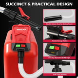 SEDY 3.2 GPM Automatic Shut Off Fuel Transfer Pump Battery Powered Diesel Pump - 45-Degree Angle