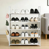 SEDY 5-Tier Shoe Rack Storage Organizer Shelf for 20–25 Pairs Bedroom Garage - Rear View