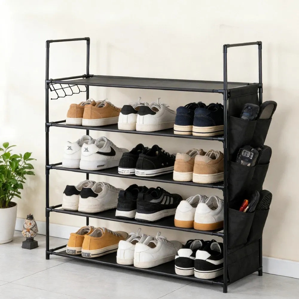 SEDY 5-Tier Shoe Rack Storage Organizer Shelves for 20–25 Pairs Bedroom Garage