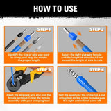HORUSDY 575PCS Wire Crimp Connector Kit Pin End Bootlace Ferrule Terminals - Rear View