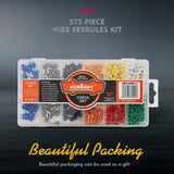 HORUSDY 575PCS Wire Crimp Connector Kit Pin End Bootlace Ferrule Terminals - Low Angle
