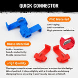 HORUSDY 200PCS Crimp Terminals Wire Connector Kit Spade Ring Butt for Car Wiring - 45-Degree Angle