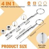 Eyeglass Sun Glasses Optical Repair Tool Screw Nut Nose Pad Assortment Set Kit - Top-Down View