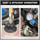18PCS Radiator Pressure Tester Coolant Purge Refill Vacuum Cooling System Kit - 45-Degree Angle