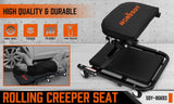40inch 2 in 1 Folding Creeper Mechanic Z Seat Garage Workshop Rolling Work Stool - Front View