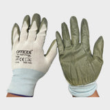 12Pairs Cotton Gloves Work Safety Glove Thick Heavy Seamless Heavy Duty Warehouse - Front View
