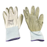 12Pairs Cotton Gloves Work Safety Glove Thick Heavy Seamless Heavy Duty Warehouse - Top-Down View