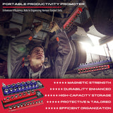 SEDY 2Pc Magnetic Socket Organizer 1/2 Drive Metric SAE Sockets Storage Holder - Extra Image