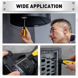 11-Pieces Magnetic Screwdriver Set with Case Magnetizer Demagnetizer Flat Head - Extra Image