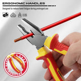 SEDY 18Pcs 1000V Insulated Electrician Tool Set Magnetic Screwdriver Pliers Kit - 45-Degree Angle