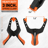16Pcs 3 Spring Clamps Plastic Clamps Gluing Clamping Securing DIY Photography - Top-Down View