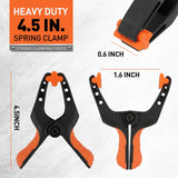 HORUSDY 4PCS Belt Clamp Set Spring Clamps 4M Adjustable Strap Frame Woodworking - Front View