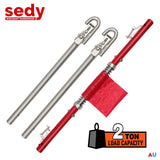 3Pcs 2 Ton Trailer Hitch 186cm Heavy Duty Tow Bar 4wd Trailer Spring Buffer Au - Front View