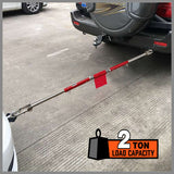 3Pcs 2 Ton Trailer Hitch 186cm Heavy Duty Tow Bar 4wd Trailer Spring Buffer Au - Close-Up Angle