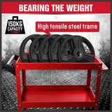 Black 3-Tier Tool Cart Trolley Toolbox Workshop Garage Storage 150KG Organizer Garage - Close-Up Angle
