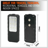 LED Light Camping Portable Magnetic Garage Work Auto Repair Torch Super Bright - Side View