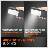 LED Light Camping Portable Magnetic Garage Work Auto Repair Torch Super Bright - Low Angle