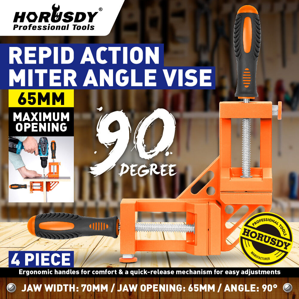 90? Degree Corner Clamp Welding Vice Woodworking Alloy Body With Quick Release