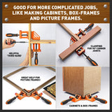 90? Degree Corner Clamp Welding Vice Woodworking Alloy Body With Quick Release