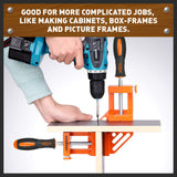 90° Degree Corner Clamp Welding Vice Woodworking Alloy Body With Quick Release - Close-Up Angle