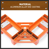90° Degree Corner Clamp Welding Vice Woodworking Alloy Body With Quick Release - Low Angle