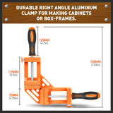90? Degree Corner Clamp Welding Vice Woodworking Alloy Body With Quick Release
