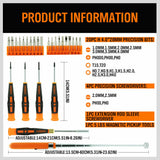 26Pc Precision Screwdriver Set Magnetic Pickup Hex Torx Philip Flat Bits Drive - Extra Image